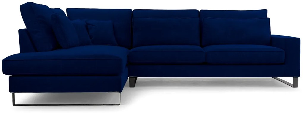 Sedacia súprava TORRE BLACK, ľavá, modrá (monolith 77)