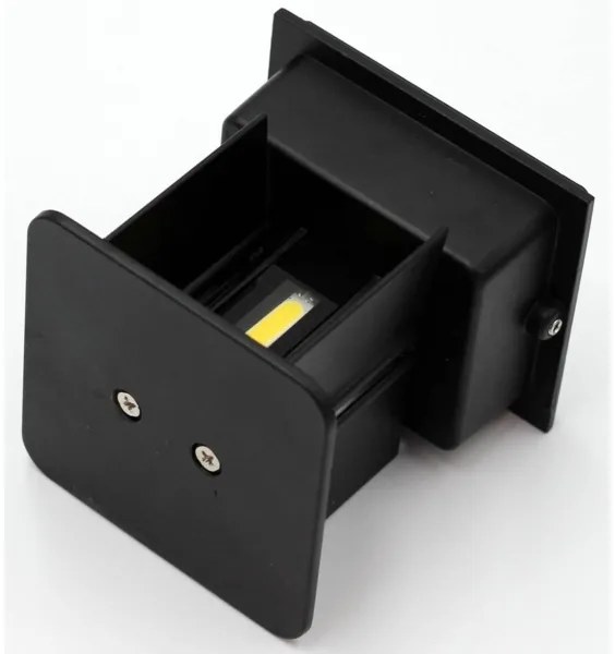 LED Vonkajšie nástenné svietidlo 2xLED/3W/230V IP54 čierna