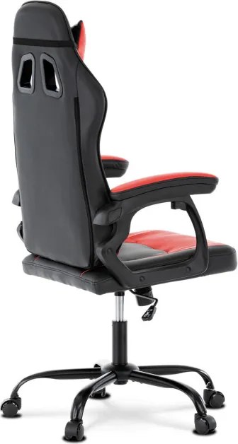 Herná stolička čierna / červená KA-L626 RED