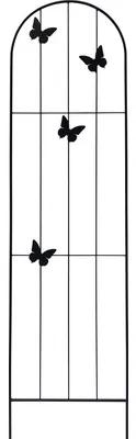 Mreža na popínavé rastliny kovová Lafiora motýľ 37 x 150 cm čierna