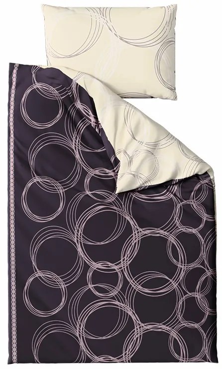 Bavlnené obliečky BUBBLES BLEND čierne Rozmer obliečky: 70 x 90 cm | 140 x 200 cm