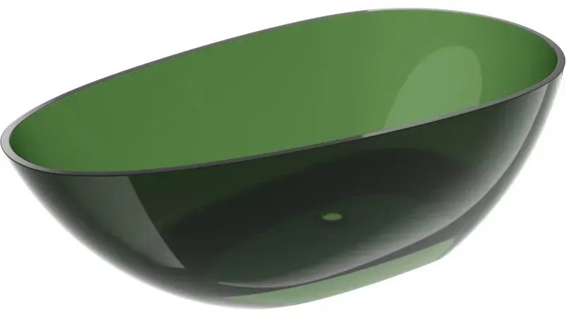 Mexen Glass, voľne stojaca priesvitná vaňa 170 x 85 cm, chrómová zátka, 58061708502