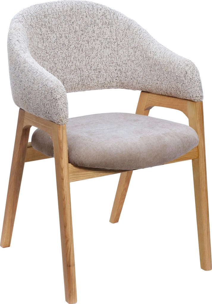 XXXLutz STOLIČKA S PODRÚČKAMI, tkaná textília, taupe Linea Natura - Stoličky - 002315001301