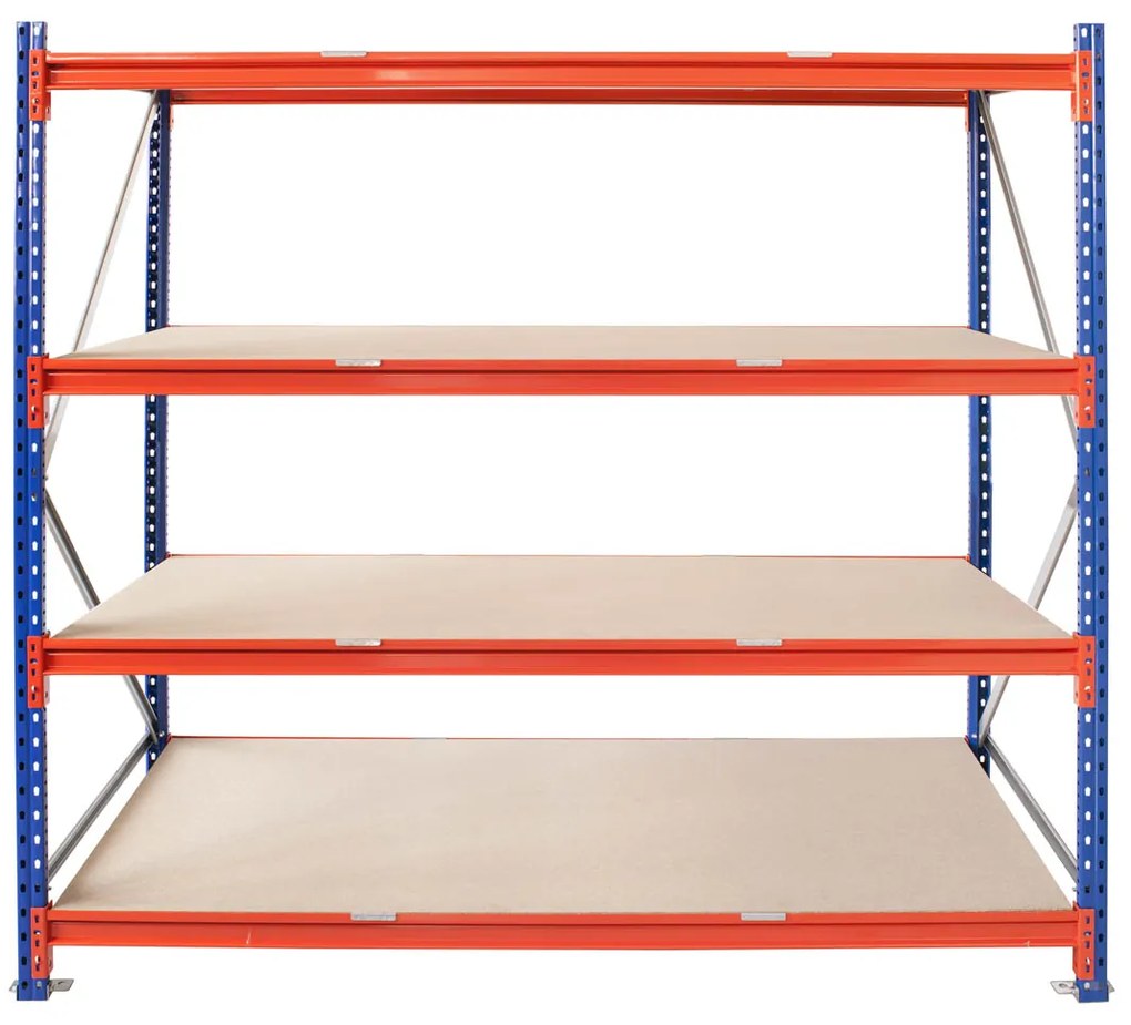 Kovový regál LONGSPAN,200x185x80cm, 800kg na policu