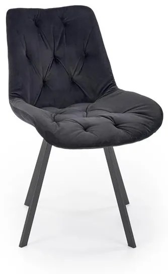 OTOČNÁ JEDÁLENSKÁ STOLIČKA TIARA ČIERNA