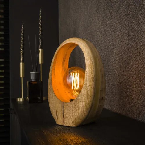 Stolová lampa 73-21 Arch 1L Drevo Mango - Komfort-nábytok