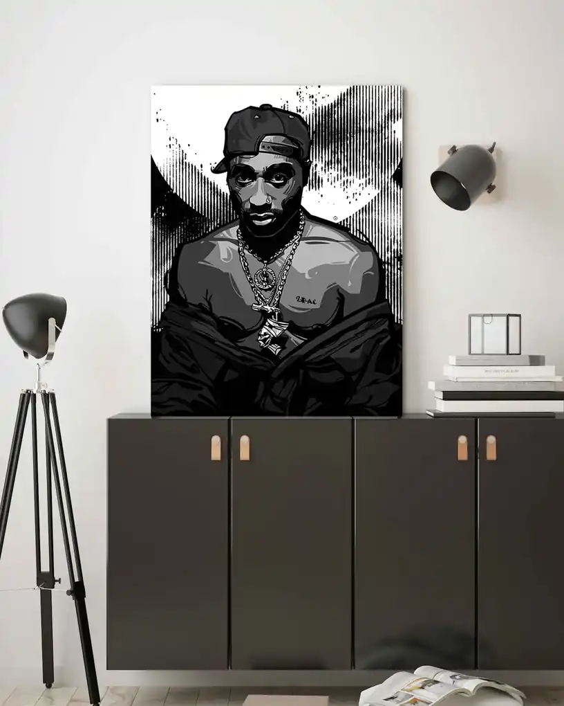 Gario Obraz na plátne 2Pac, Tupac Shakur - Nikita Abakumov Rozmery: 40 x 60  cm | BIANO