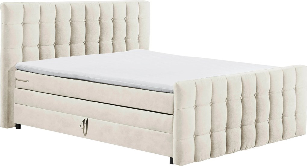 XXXLutz BOXSPRINGOVÁ POSTEĽ, 180/200 cm, krémová MID.YOU - Online Only spálne - 002220047902