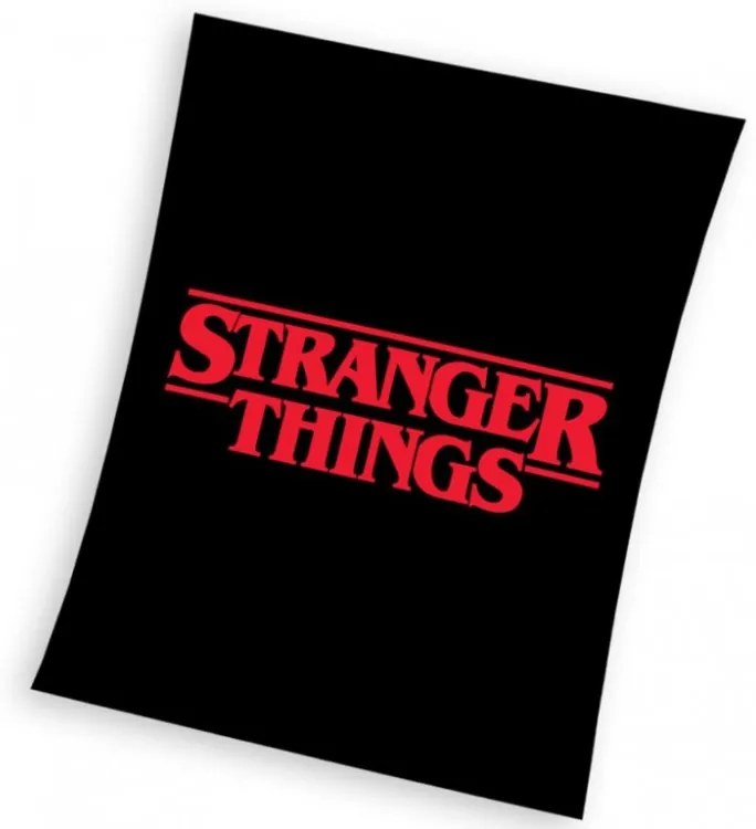 Detská deka Stranger Things Black 130x170 cm