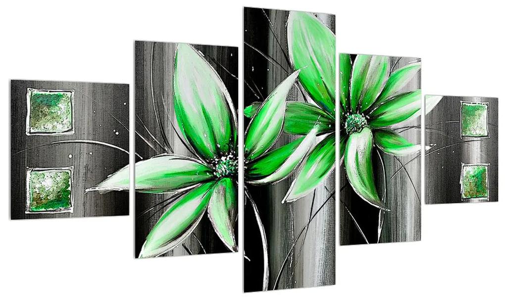 Moderný obraz kvetov (K012357K12570)