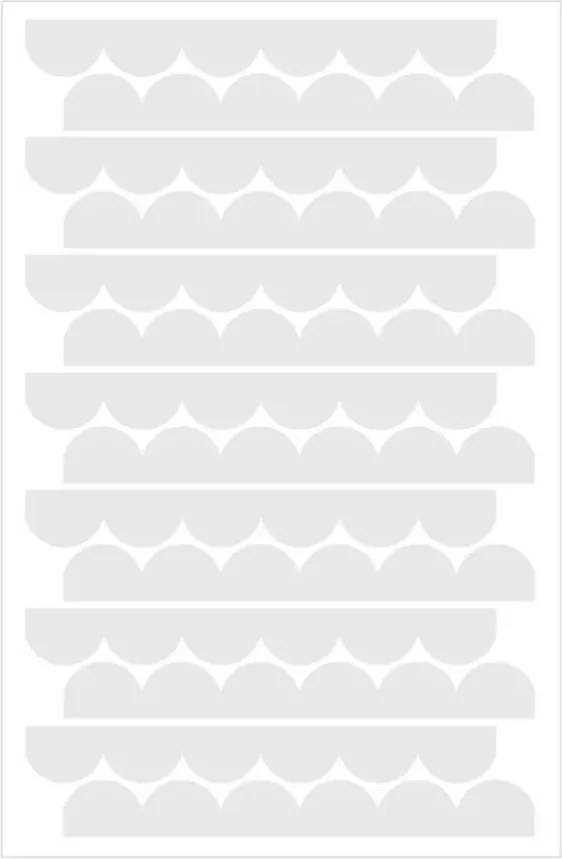 Samolepka do detskej izby šedé kruhy priemer 9cm