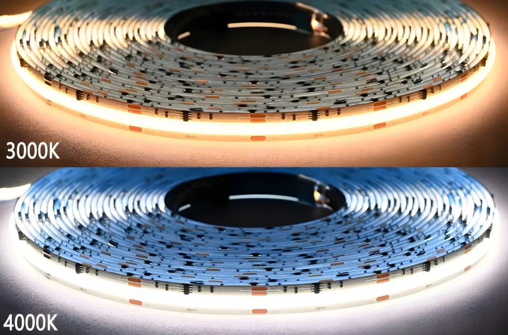 Sada digitálních LED pásků 5m COB 65W WS2811, regulátor, napájení 24V