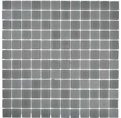 Sklenená mozaika CM4SE5M Crystal sivá 30x30 cm