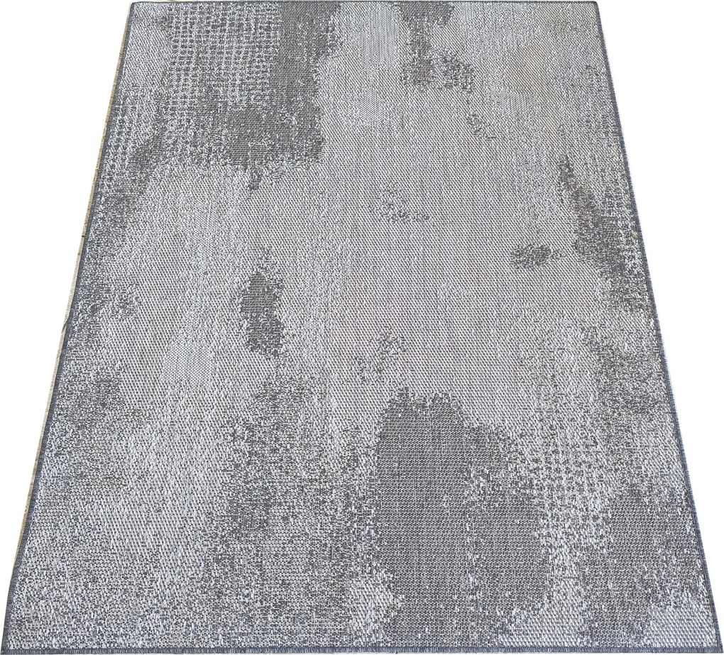 DY Sivý obojstranný koberec z lana s abstraktným vzorom Zara 10 Rozmer: 200x290 cm