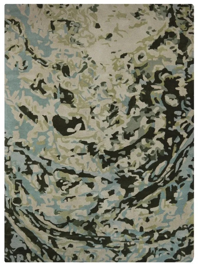 Mujkoberec Original, AKCIA: Ručne všívaný indický koberec Guntur, zelená, obývacia izba