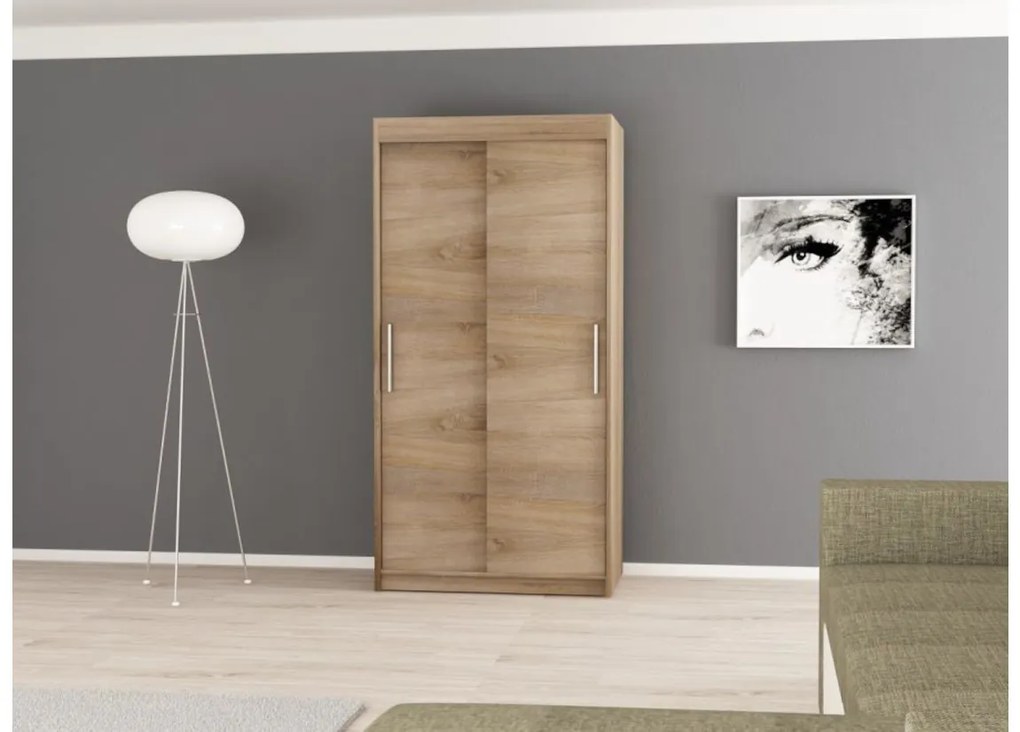 Posuvná skriňa MORI 150, 150x200x62, biela
