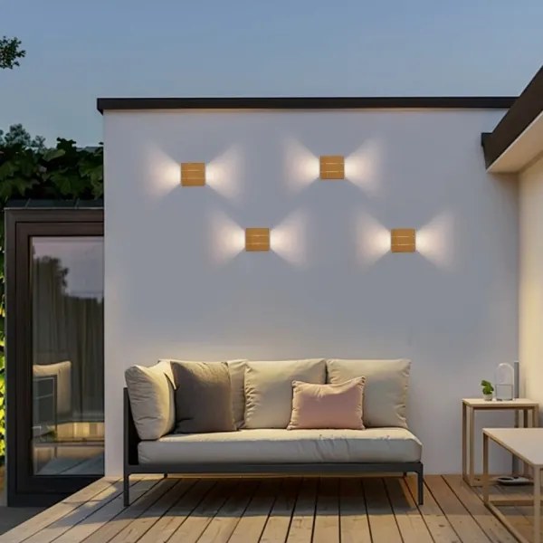 Immax 08522L - LED vonkajšie nástenné svietidlo LUXLINE LED/6W/230V 3000K IP54 dub
