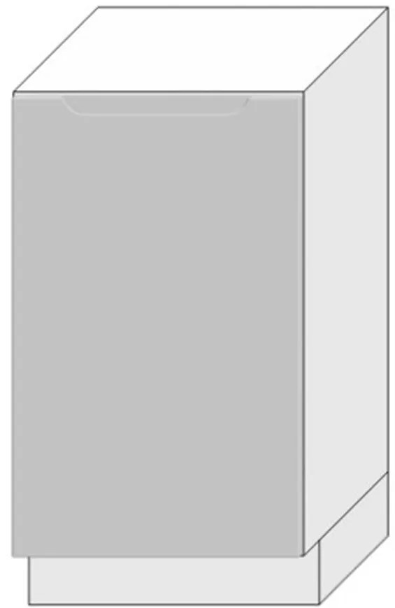 Dvierka na umývačku Zoya 45pz Svetlo  Šedá  Mat