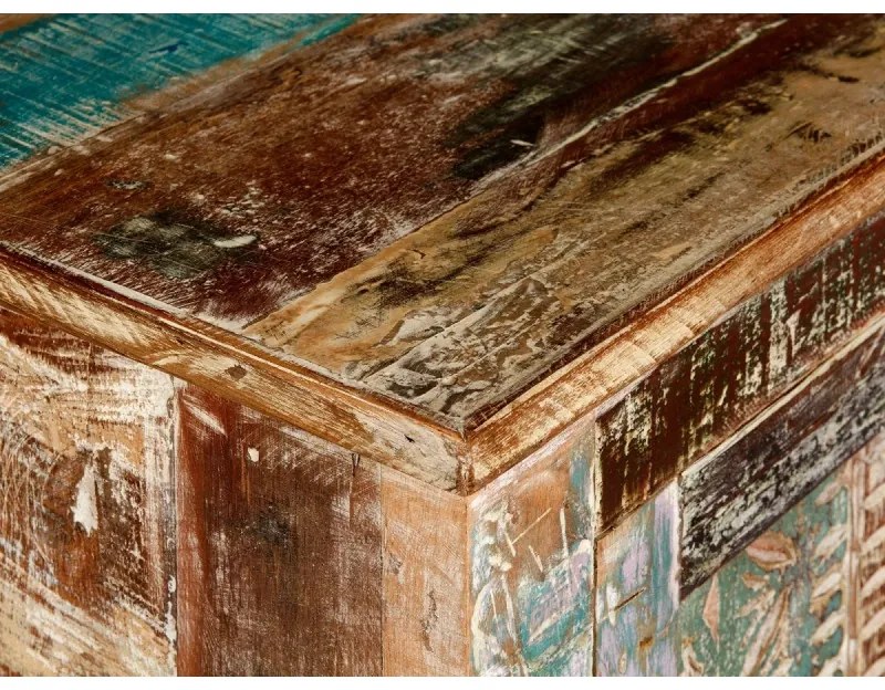 furniture-nabytek.cz - Masívna skrinka pod umývadlo Blue Lagoon z mangového dreva, lakovaná, farebná – 70×40×61 cm