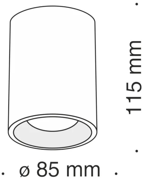 Maytoni C012CL-01B - Bodové svietidlo SLIM 1xGU10/50W/230V čierna