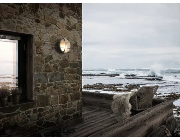 Nordlux - Vonkajšie nástenné svietidlo POLPERRO 1xE27/12,5W/230V IP64 šedá