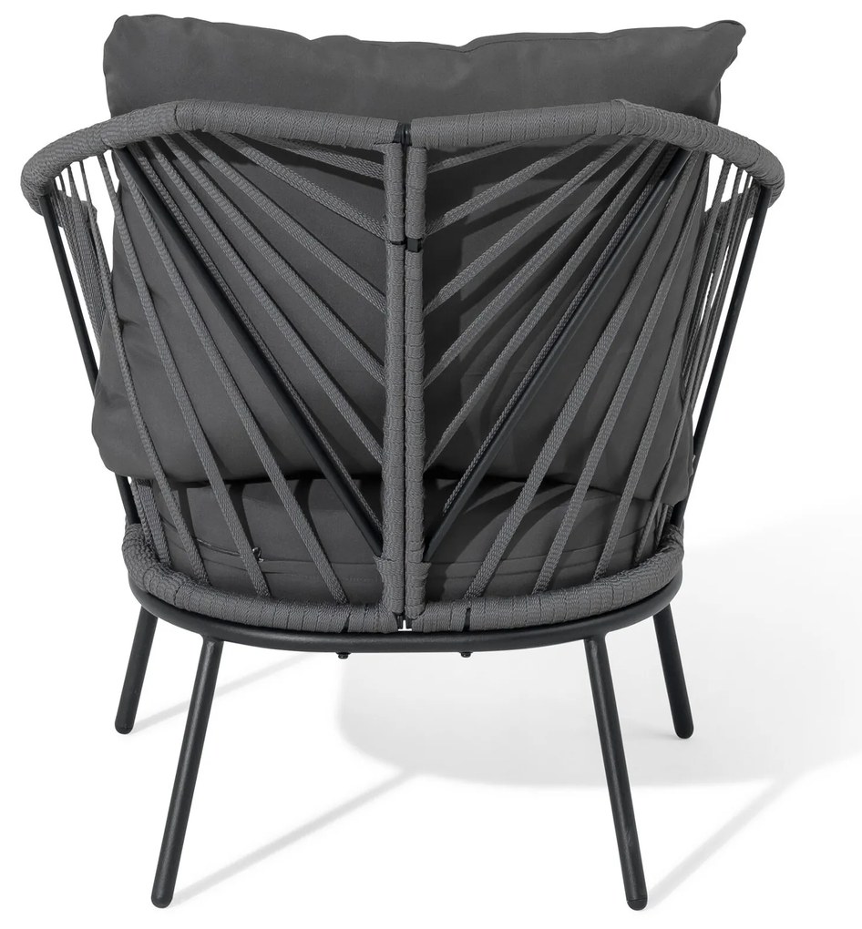 Relaxačné kreslo s textilným výpletom