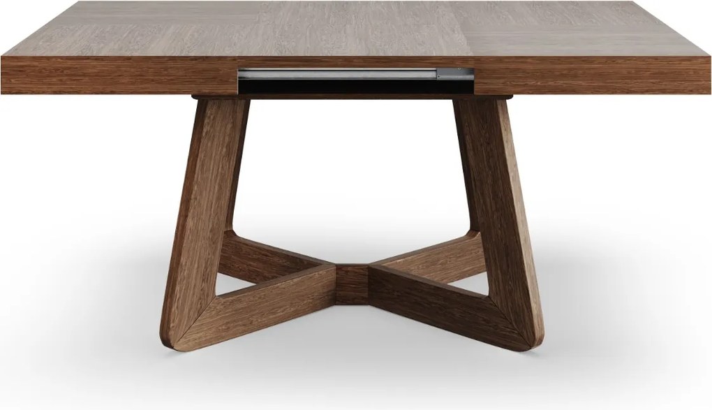 Hranatý rozkladací jedálenský stôl OLIA orech 130-230 cm
