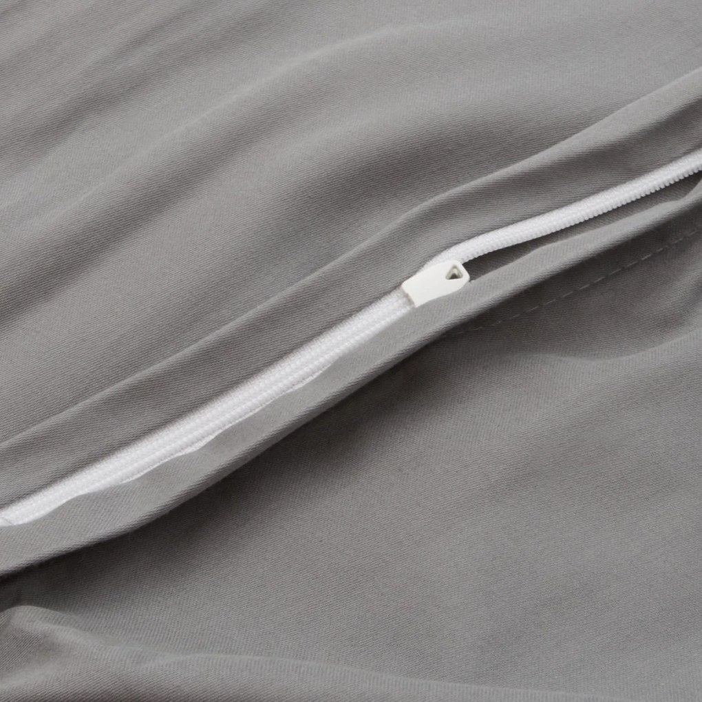 SATÉNOVÉ OBLIEČKY VALINOR 200X220 CM, 2 KS 70X80 CM SIVÉ