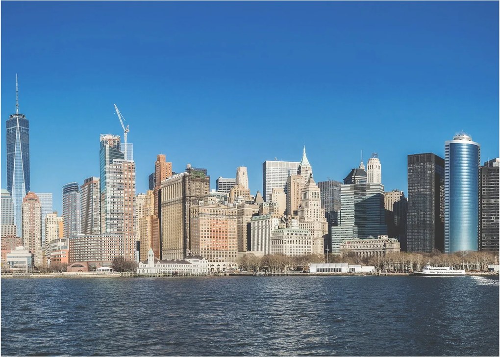 Sklenený obraz - Manhattan v New Yorku (70x50 cm)