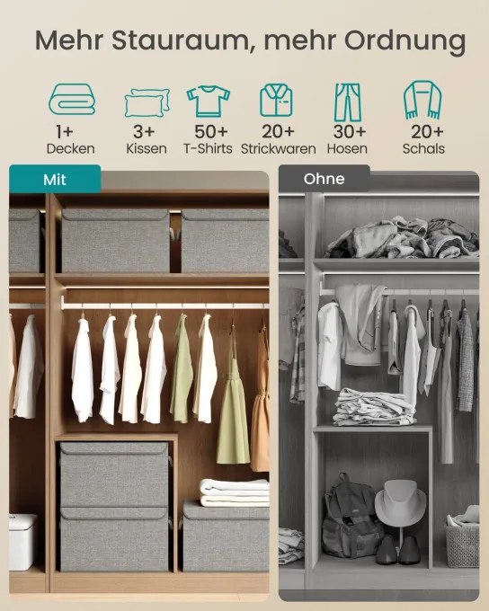 Set stohovateľných boxov RFB050GD01 (3 ks)