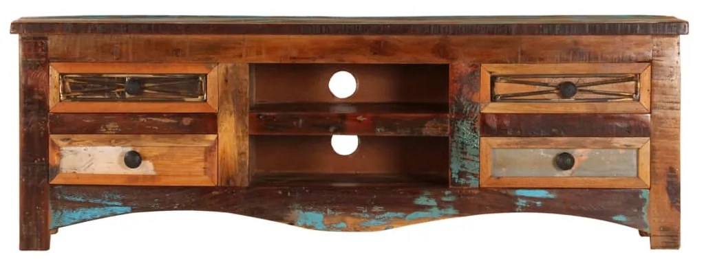 vidaXL TV skrinka 120x30x40 cm, recyklovaný masív