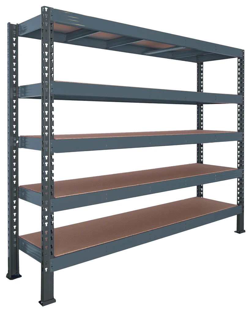 Trestles Nekonečný priemyselný regál 2000x2000x600, 5 políc Farba: sivá