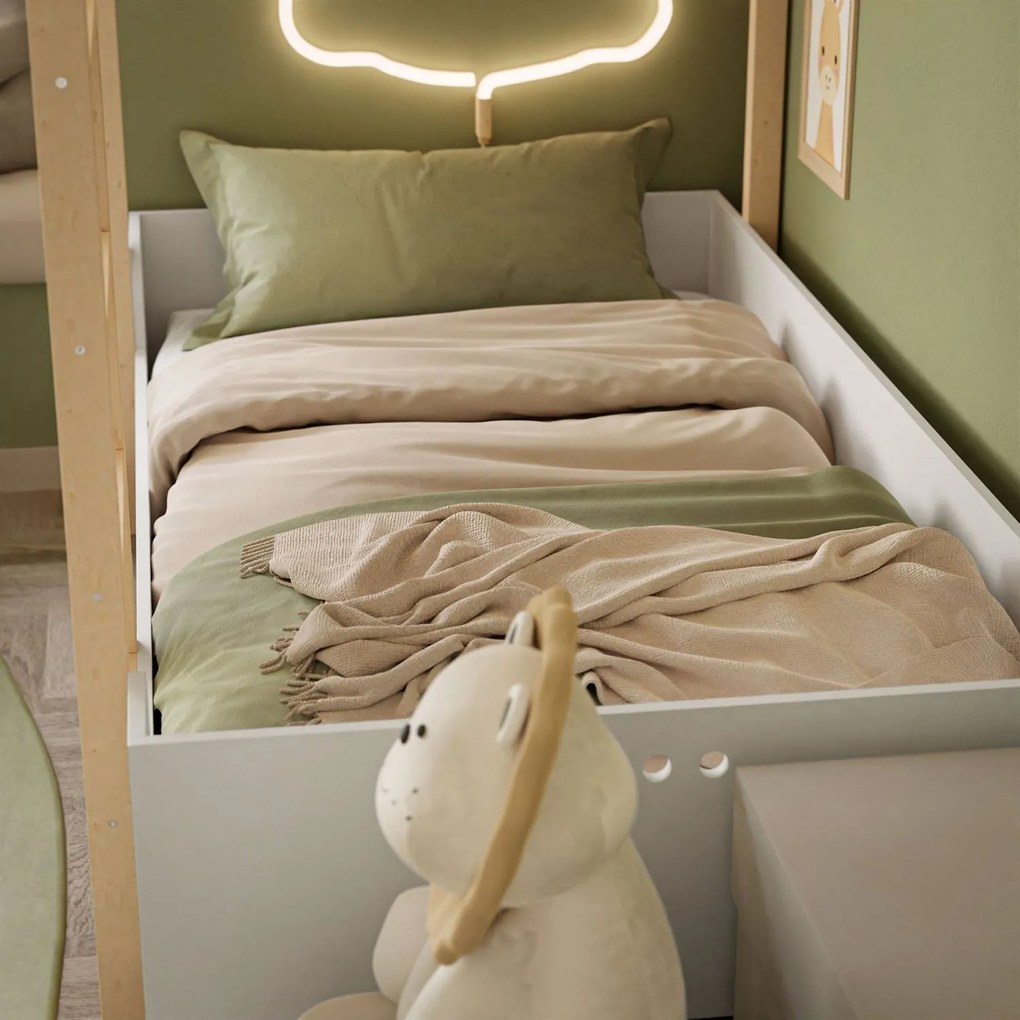 Detská poschodová posteľ SKYLER biela