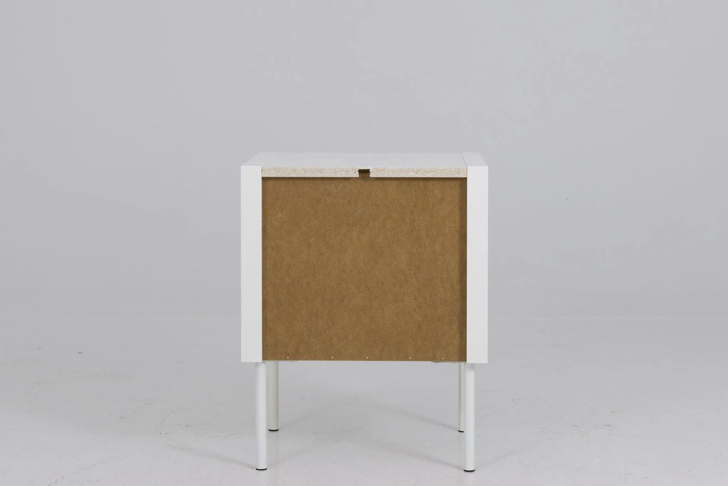 Nočný stolík witis 45 x 57 cm biely MUZZA