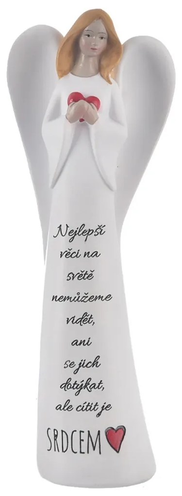 InDecor Keramický anjel Nejlepší, 7 x 4,5 x 19 cm