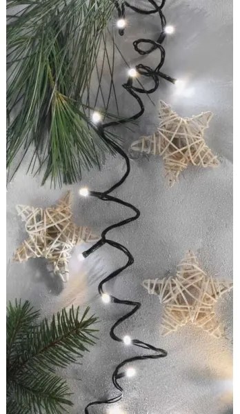 LED Vianočná vonkajšia reťaz 180xLED/23m IP44 teplá/studená biela