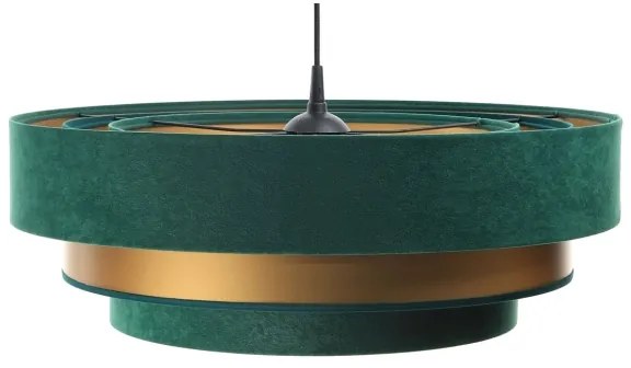Luster na lanku TRINITI 1xE27/60W/230V zelená/zlatá