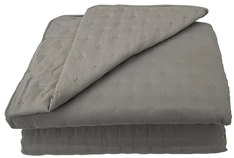 Prikrývka na posteľ Alma 220x250 tmavo šedá Merkury Home