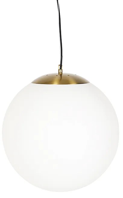 Inteligentné škandinávske závesné svietidlo opálové sklo 40 cm vrátane Wifi A60 - Ball 40
