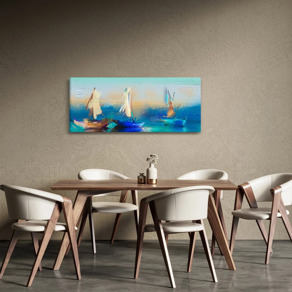 Obraz - Obraz krajiny, maľba (120x50 cm)