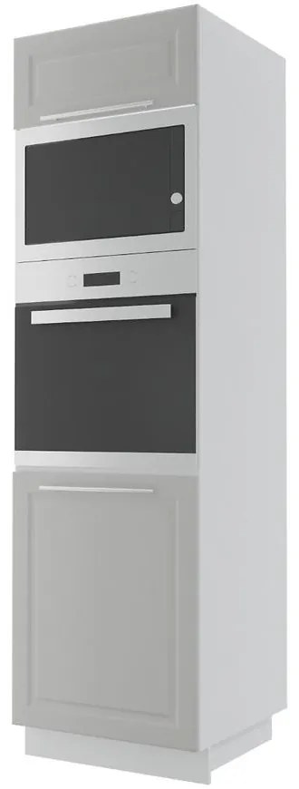 Kuchynská skrinka Emporium D14RU light grey stone/biela