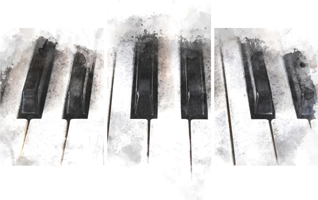 Obraz - Piano, aquarel (90x60 cm)