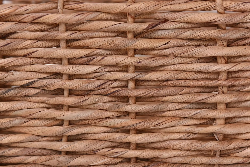 Sada 2 policových boxov KIRA, vodný hyacint, výška 20 cm, natur