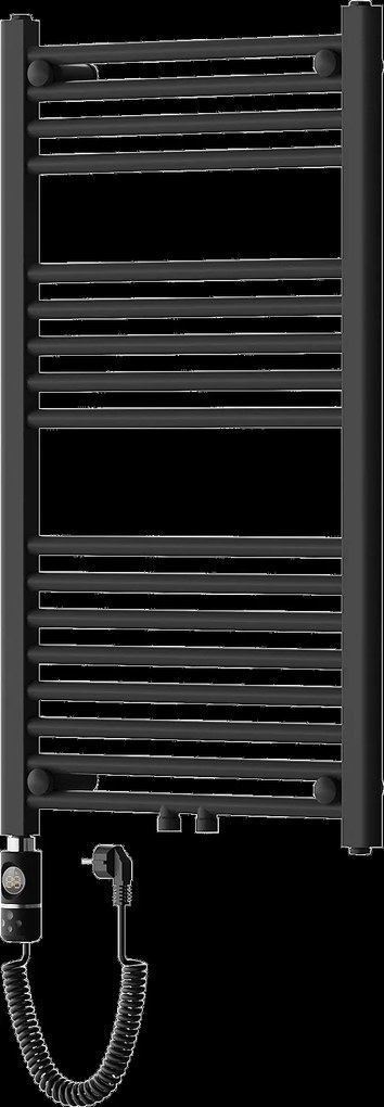 Mexen Mars, elektrické vykurovacie teleso 900 x 500 mm, 600 W, čierna, W110-0900-500-2600-70