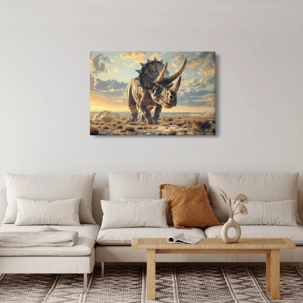 Obraz - Triceratops (90x60 cm)