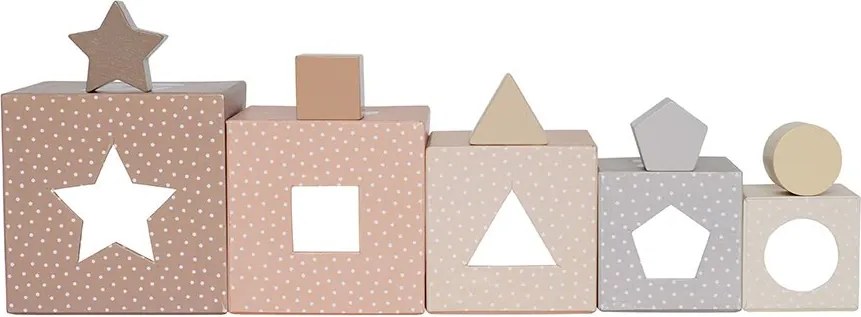 Stohovacie kocky Prírodné