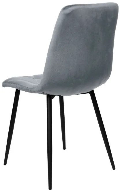 Jedálenská stolička MADISON zamatová, grafitová