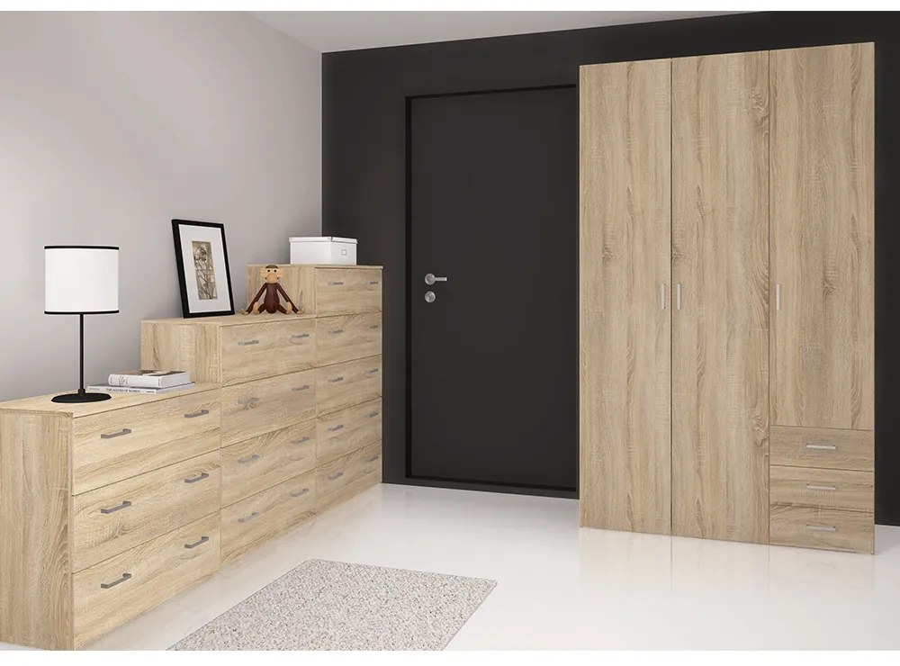 Komoda GARBO 3, dub Sonoma