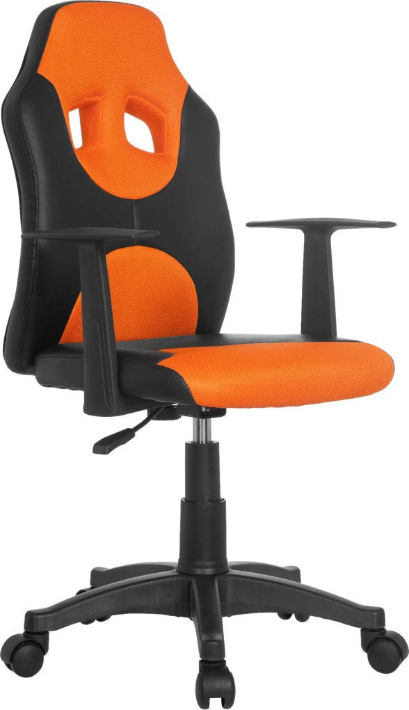 XXXLutz OTOČNÁ STOLIČKA PRE MLÁDEŽ, oranžová, čierna MID.YOU - Online Only detský nábytok - 001918001001