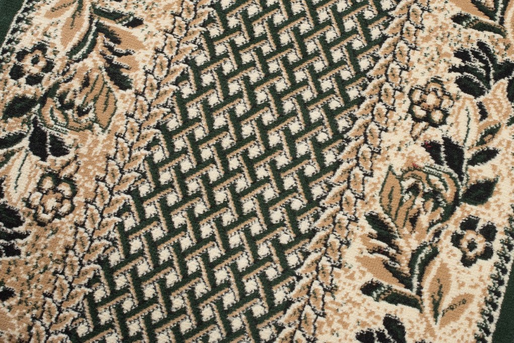 TA Koberec 7192C TMAVO BÉŽOVÁ ATLAS PP ZELENÁ Rozmer: 80x200 cm